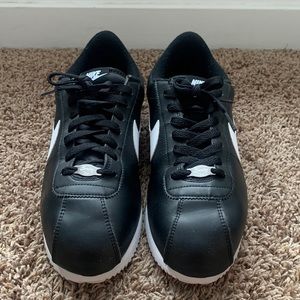 Men’s Nike Cortez. Size 11 Men’s. Black and White. Worn twice